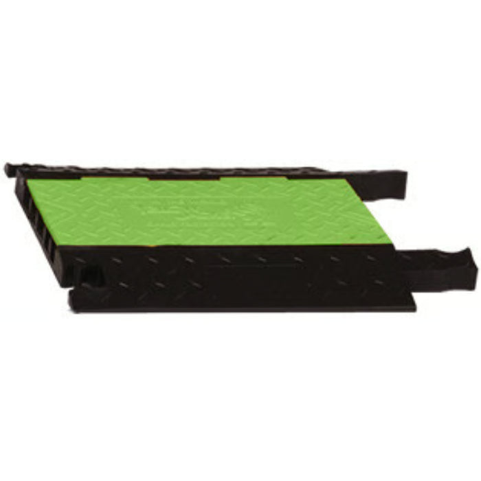 Yellow Jacket® AMS Modular Accessibility Ramp System - Female Interconnect for 5-channel ADA Cable Protector - Hi-Viz Green