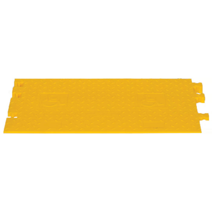 Yellow Jacket® AMS Modular Accessibility Ramp System - Male Ramp for 5-channel ADA Cable Protector - Yellow