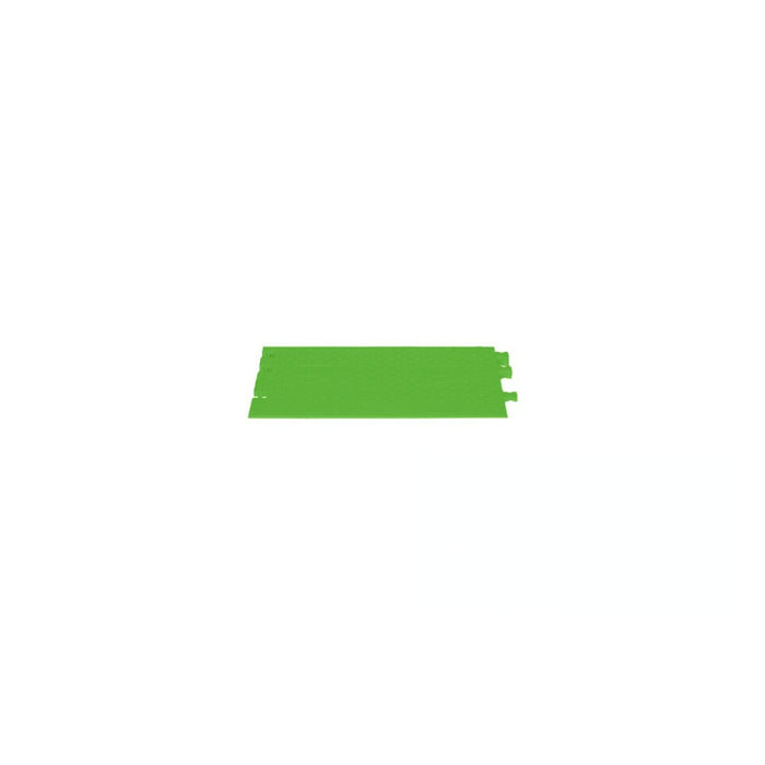Yellow Jacket® AMS Modular Accessibility Ramp System - Male Ramp for 5-channel ADA Cable Protector - Hi-Viz Green