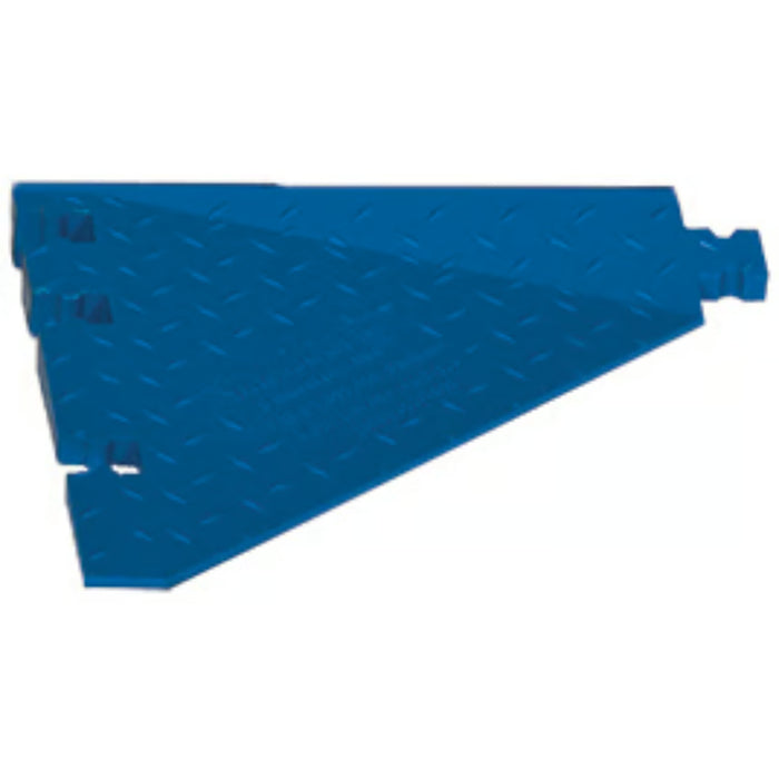 Yellow Jacket® AMS Modular Accessibility Ramp System - Male Side Ramp for 5-channel ADA Cable Protector - Blue