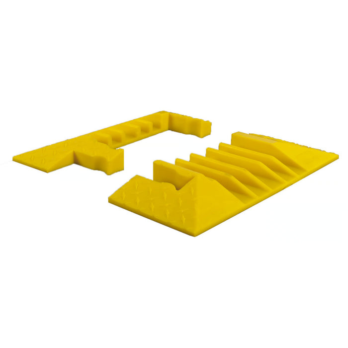Yellow Jacket® End Caps for (YJ5-125-Y/B) 5-Channel Cable Protector - Yellow