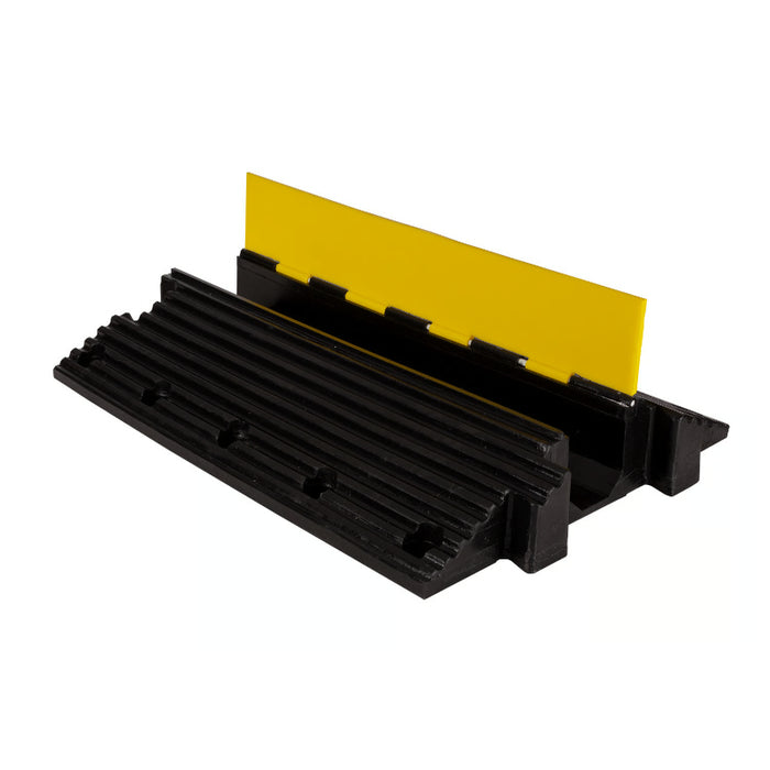 Yellow Jacket® Extreme Heavy Duty Cable Protector Ramp - 1 Channel - Yellow / Black
