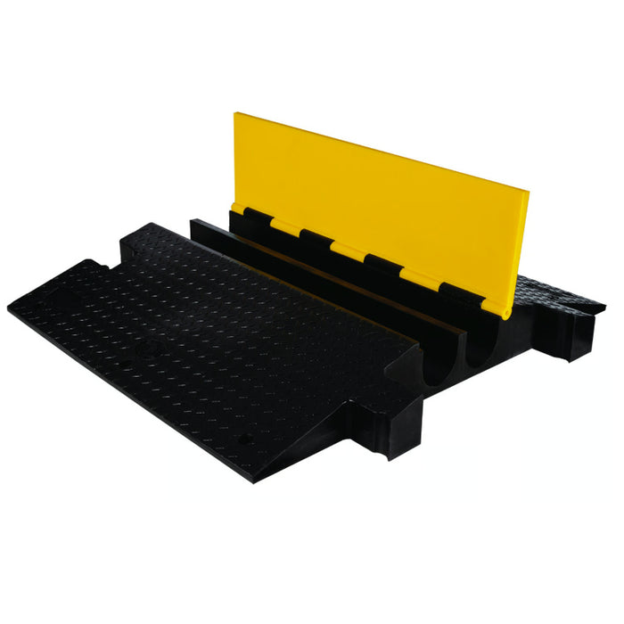 Yellow Jacket® Extreme Heavy Duty Cable Protector Ramp - 2 Channels - Yellow / Black