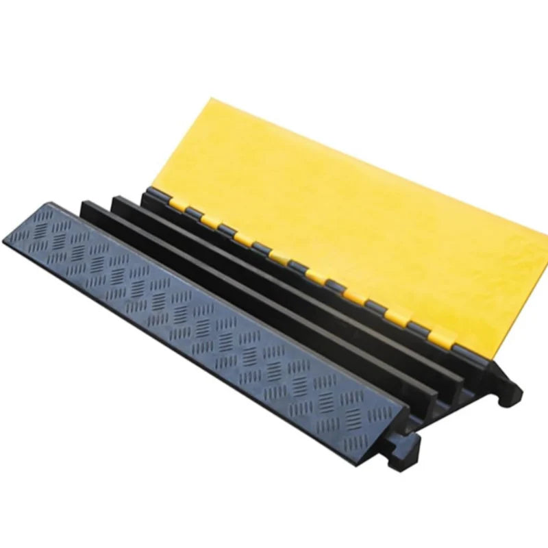 3 channel cable protectors and three tunnel cable ramps