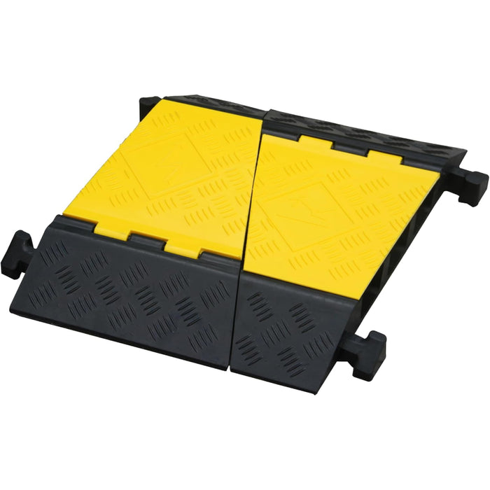 Atlas® 22.5 Degree Left Turn For (CP9986) 3 Channel Cable Protector - Yellow / Black