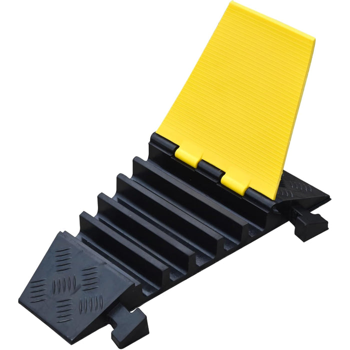Atlas® 22.5 Degree Right Turn For (CP9988) 5 Channel Cable Protector - Yellow / Black