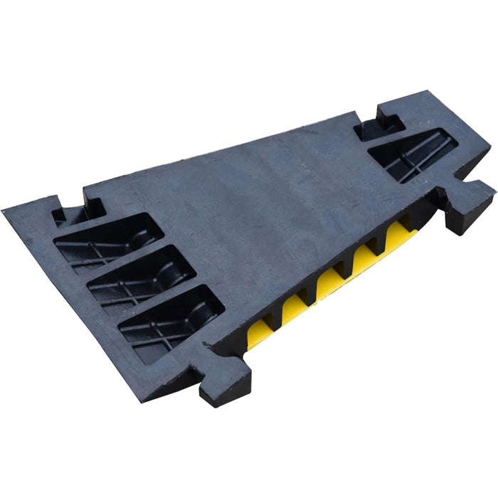 Atlas® 22.5 Degree Right Turn For (CP9988) 5 Channel Cable Protector - Yellow / Black