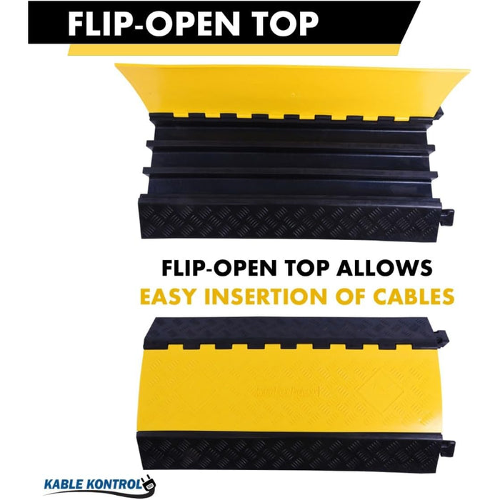 ATLAS® Heavy Duty Cable Protector Ramp - 3 Channels