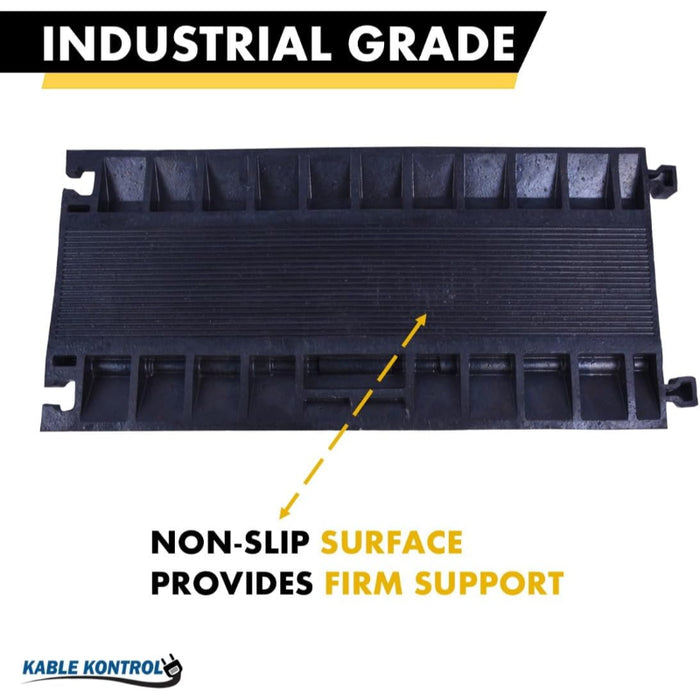 ATLAS Cable Protector Ramp - 5 Channels - Yellow / Black