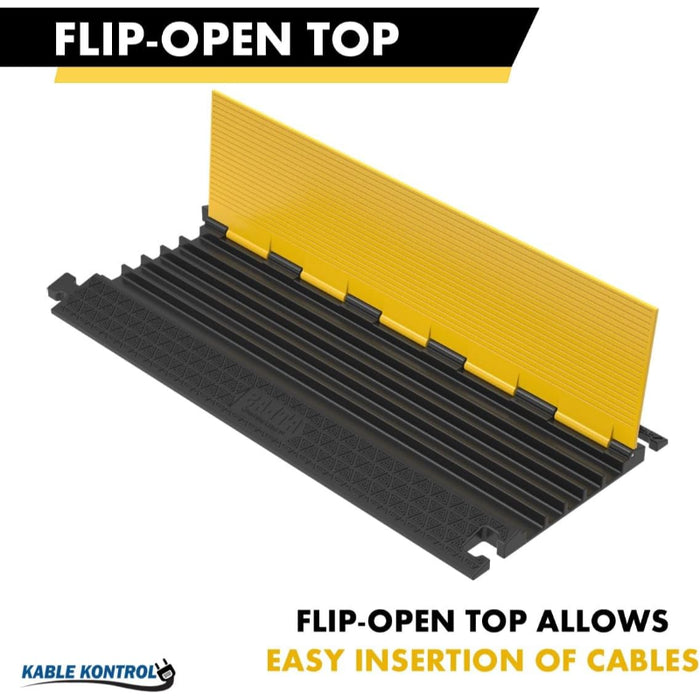 Cable Less Ramp Spring ATLAS® Low Profile Cable Protector Ramp - 5 Channels — CableCovers.com