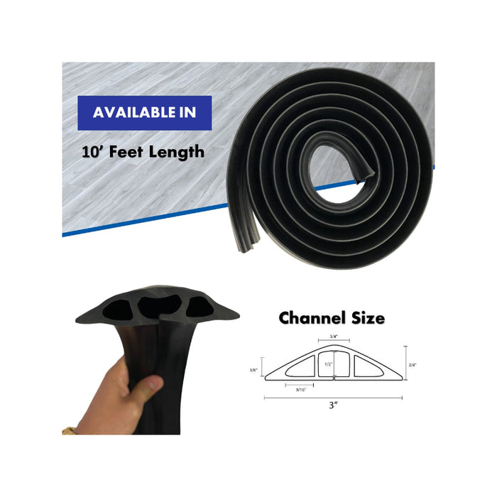 Atlas® Rubber Duct Floor Cord Cover