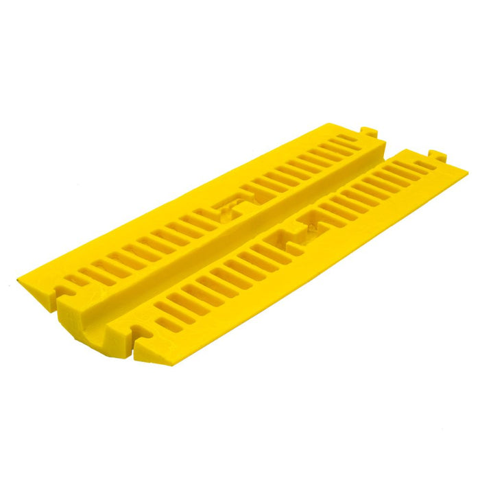 Elasco® - Drop Over Cable Protector - 1 Channel - Yellow