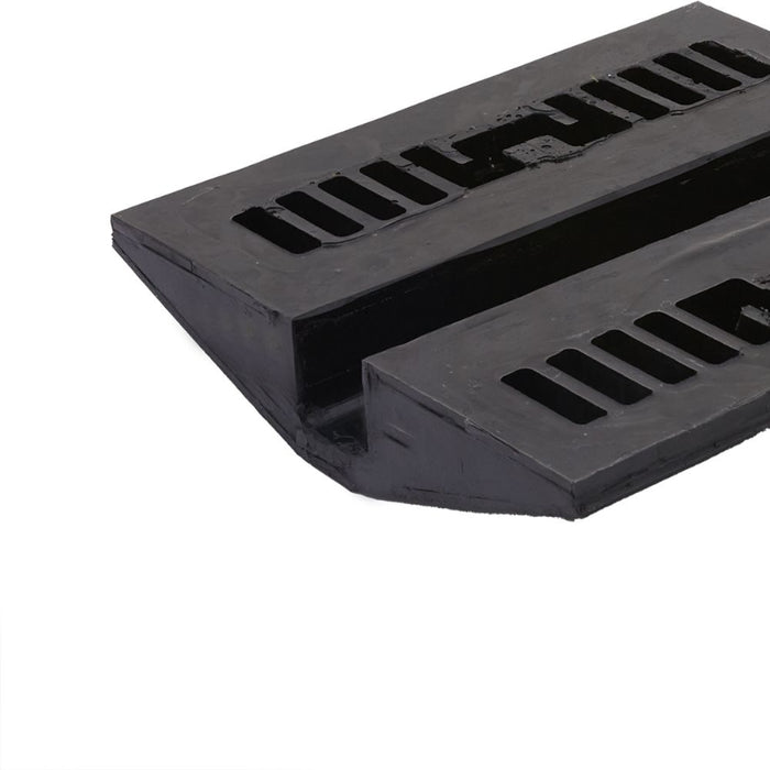 Elasco® 3 Inch Heavy Duty Hose bridge Pair - 1 Channel - Black