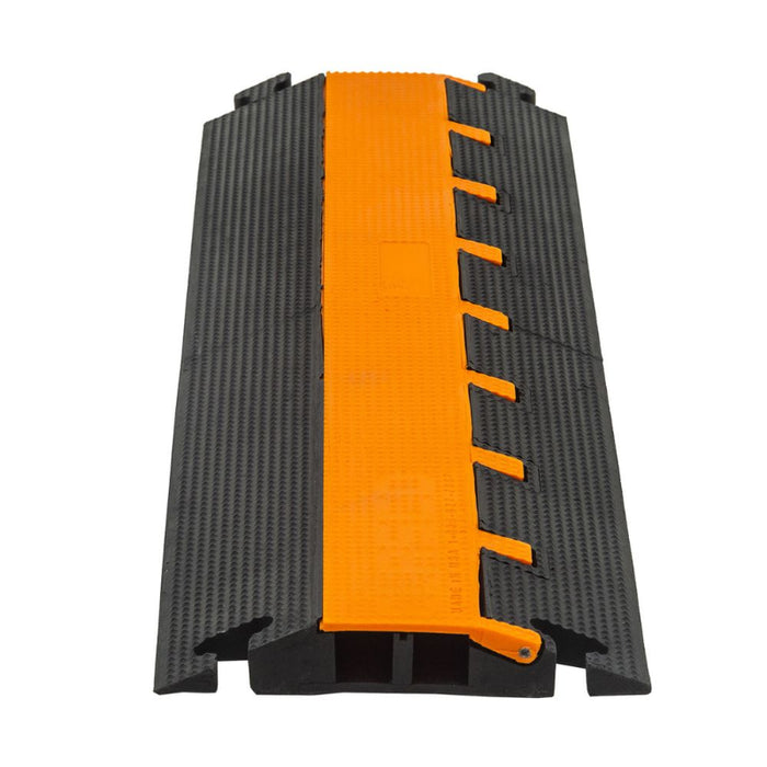 Elasco® LiteGuard Cable Protector Ramp - 2 Channels - Black / Orange