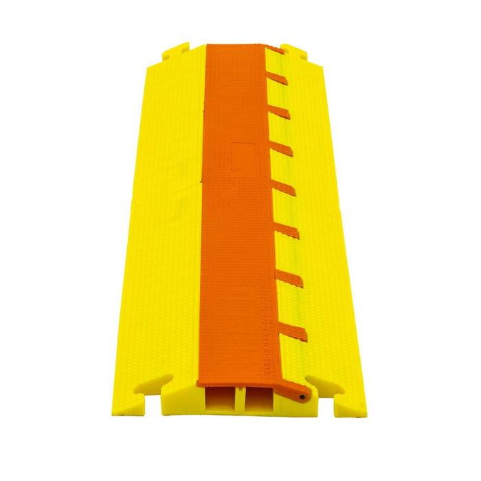 Elasco® LiteGuard Cable Protector Ramp - 2 Channel - Yellow / Orange