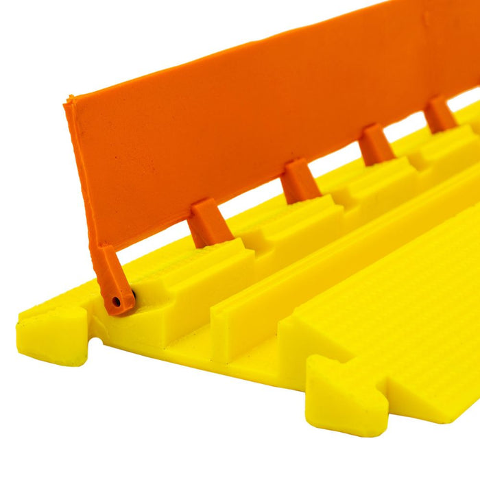 Elasco® LiteGuard Cable Protector Ramp - 2 Channel - Yellow / Orange