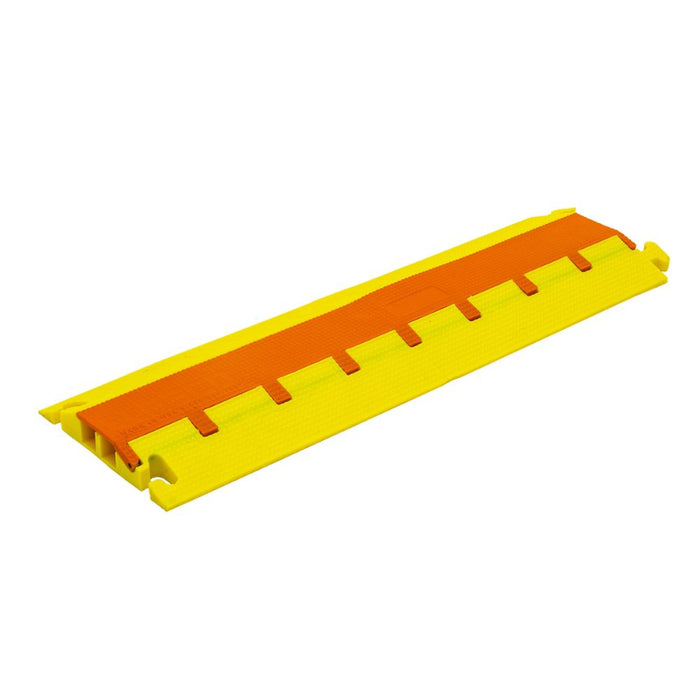 Elasco® LiteGuard Cable Protector Ramp - 2 Channel - Yellow / Orange