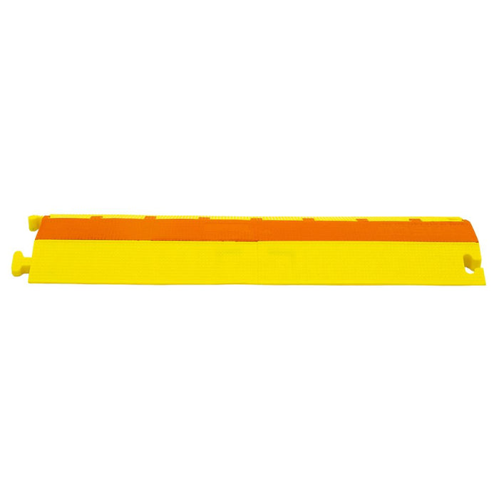 Elasco® LiteGuard Cable Protector Ramp - 2 Channel - Yellow / Orange