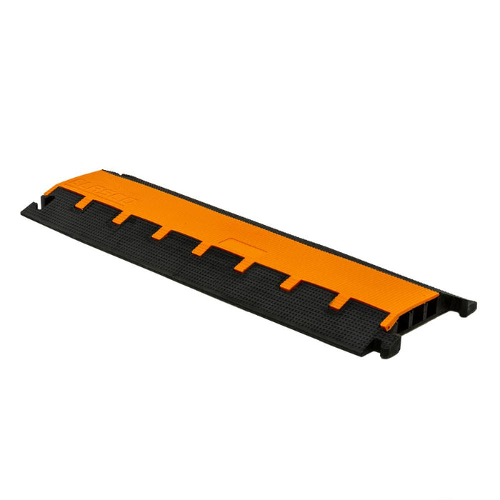 Elasco® LiteGuard Cable Protector Ramp - 3 Channels - Black / Orange