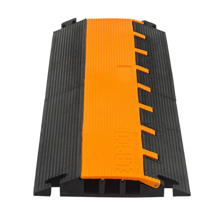 Elasco® LiteGuard Cable Protector Ramp - 3 Channels - Black / Orange