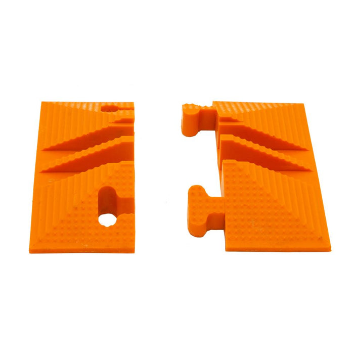 Elasco® LiteGuard End Caps - 2 Channels - Orange