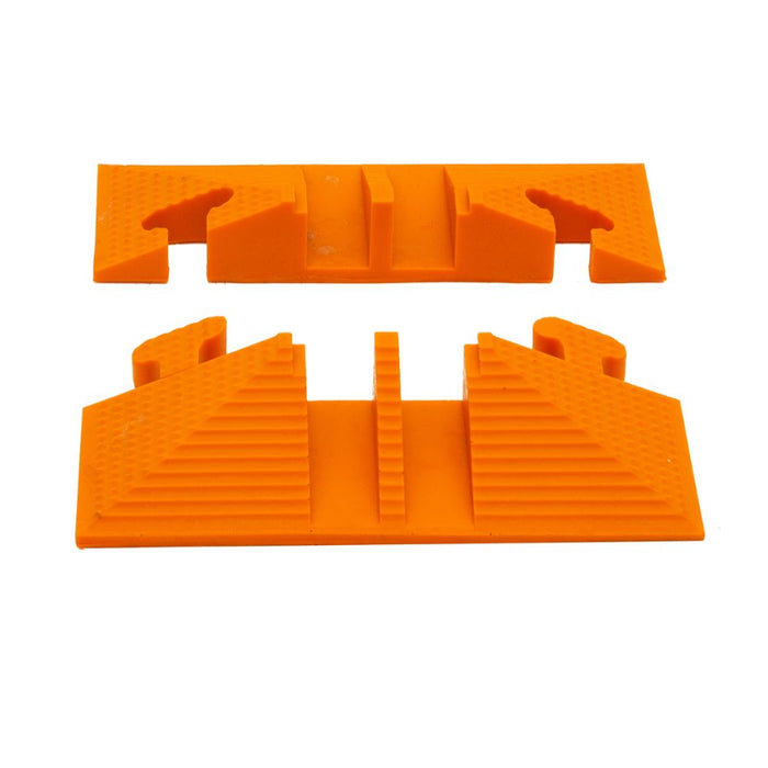Elasco® LiteGuard End Caps - 2 Channels - Orange