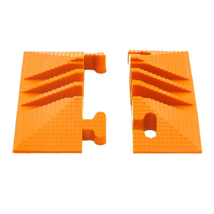 Elasco® LiteGuard End Caps - 3 Channels - Orange