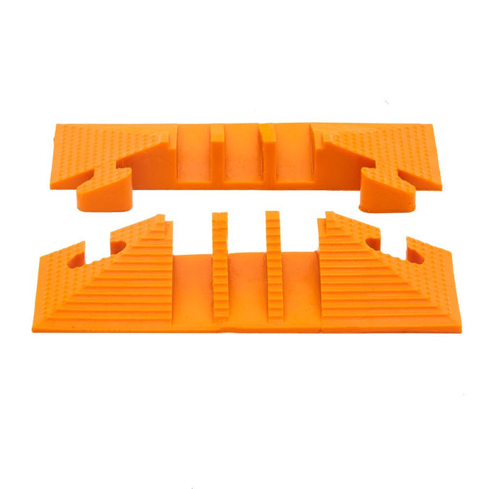 Elasco® LiteGuard End Caps - 3 Channels - Orange