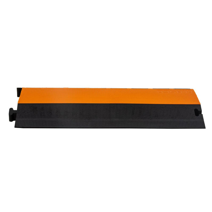 Elasco® MightyGuard Cable Protector Ramp - 3 Channel - 2" - Black / Orange