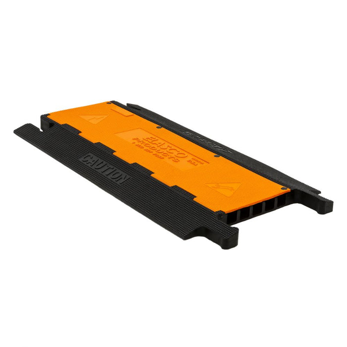 Elasco® UltraGuard Cable Protector Ramp - 5 Channel - Black / Orange