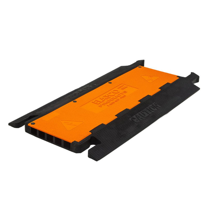 Elasco® UltraGuard Cable Protector Ramp - 5 Channel - Black / Orange
