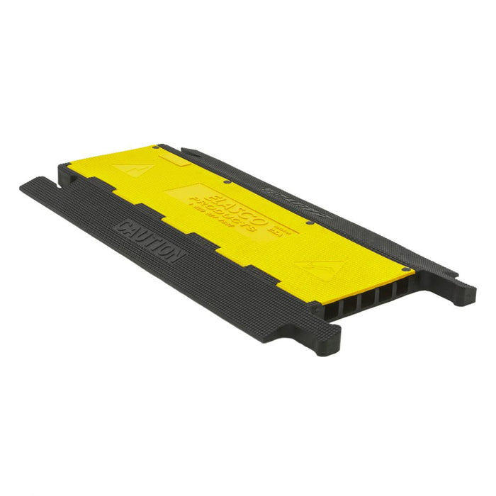 Elasco® UltraGuard Cable Protector Ramp - 5 Channel - Black / Yellow