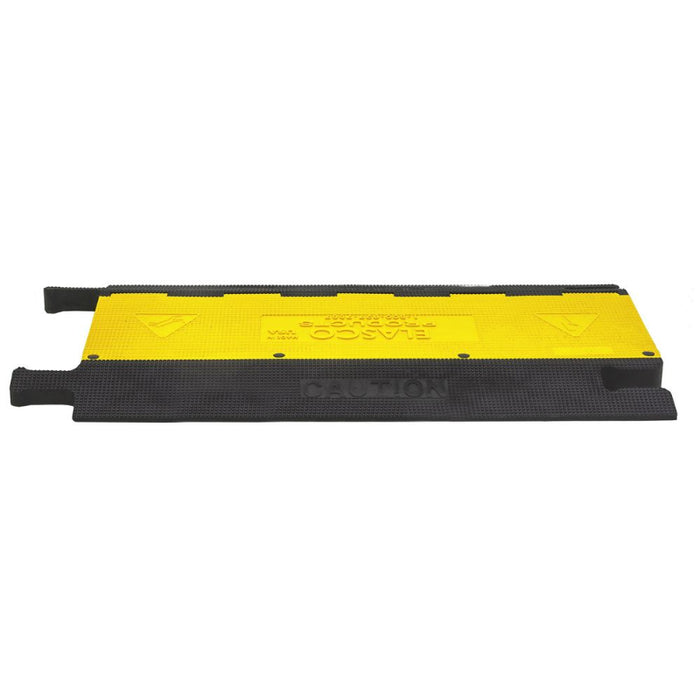 Elasco® UltraGuard Cable Protector Ramp - 5 Channel - Black / Yellow