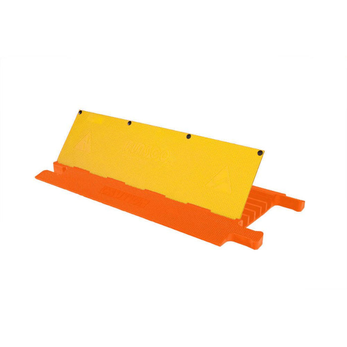 Elasco® UltraGuard Cable Protector Ramp - 5 Channel - Orange / Yellow