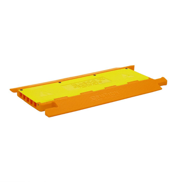 Elasco® UltraGuard Cable Protector Ramp - 5 Channel - Orange / Yellow