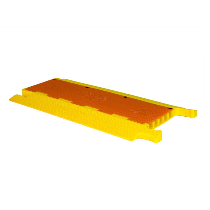 Elasco® UltraGuard Cable Protector Ramp - 5 Channel - Yellow / Orange