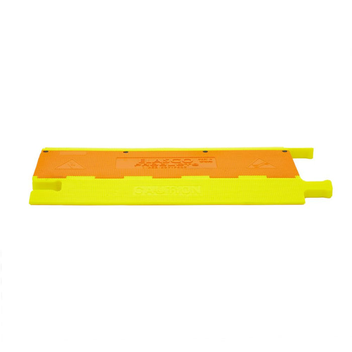 Elasco® UltraGuard Cable Protector Ramp - 5 Channel - Yellow / Orange
