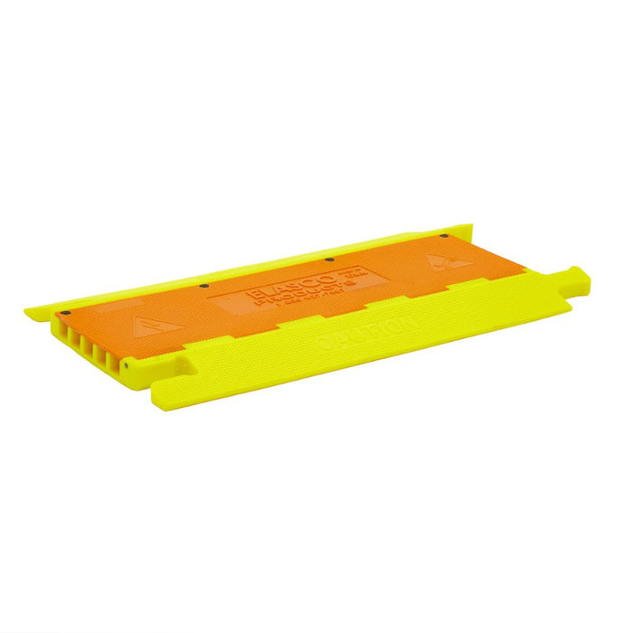Elasco® UltraGuard Cable Protector Ramp - 5 Channel - Yellow / Orange