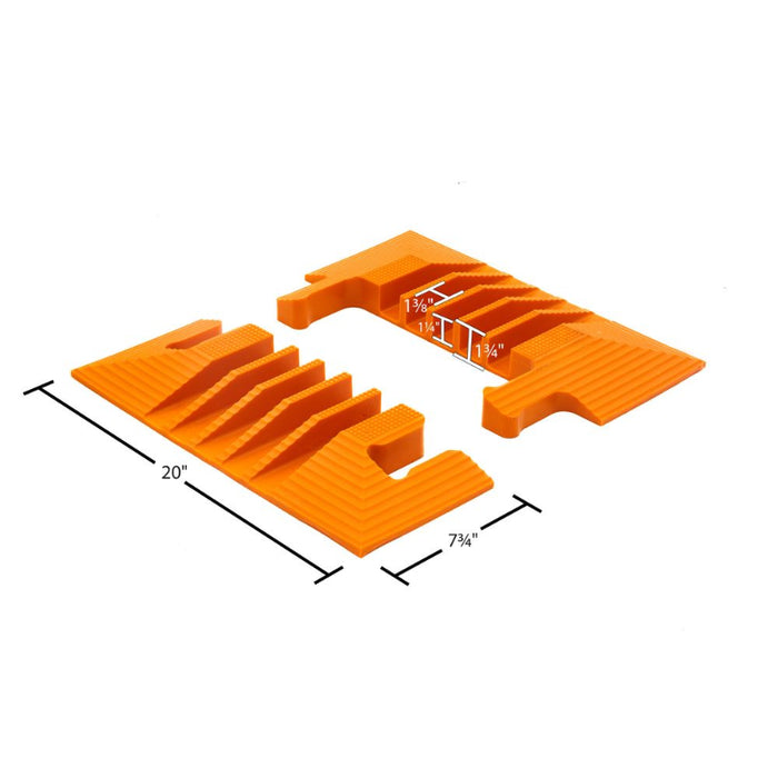 Elasco® UltraGuard End Caps - 5 Channel - Orange