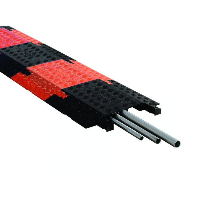 Guard Dog® Drop-Over Cable Protector Ramp - 3 Channels - Black