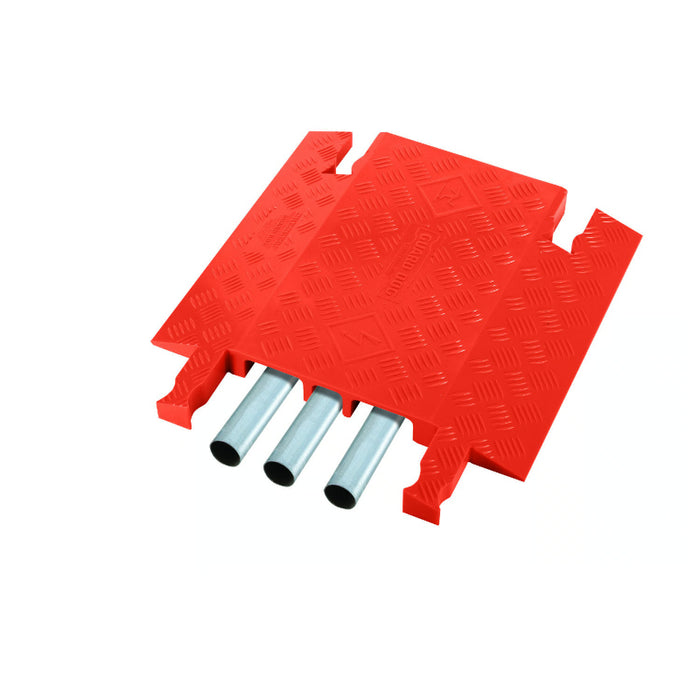 Guard Dog® Drop-Over Cable Protector Ramp - 3 Channels - Orange