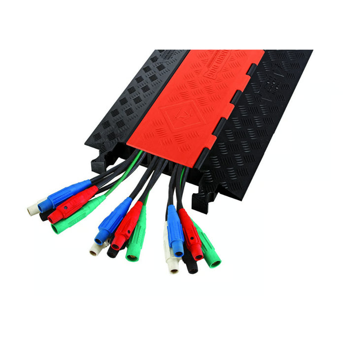 Guard Dog® Cable Protector Ramp - 3 Channels - Black
