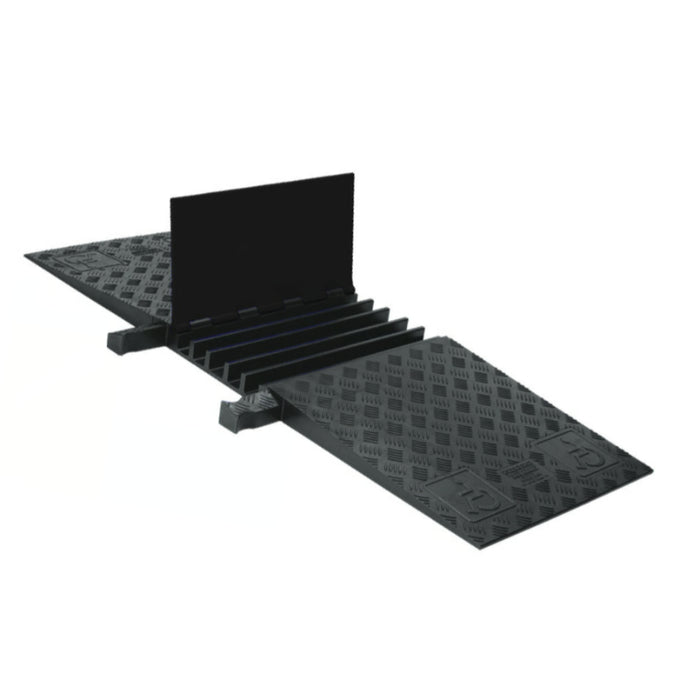 Guard Dog® ADA Compliant Cable Protector Ramp - 5 Channels - Black
