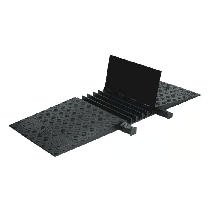 Guard Dog® ADA Compliant Cable Protector Ramp - 5 Channels - Black