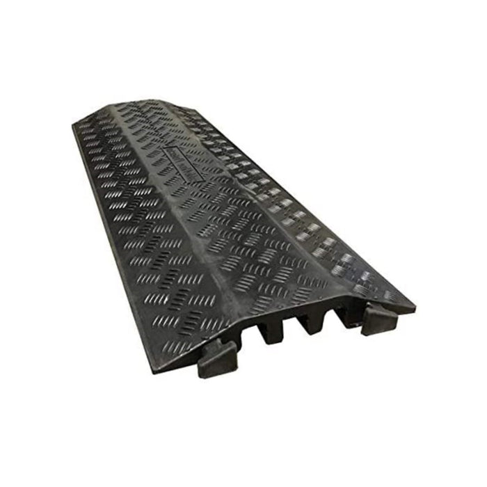 Kable Kontrol® Drop Over Floor Cord Cover 40" Long - 3 Channel - Black