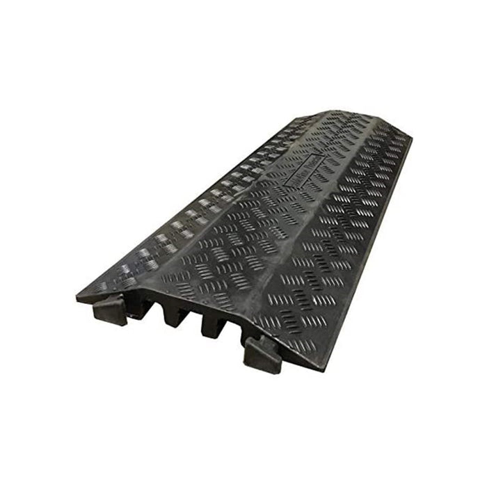 Kable Kontrol® Drop Over Floor Cord Cover 40" Long - 3 Channel - Black