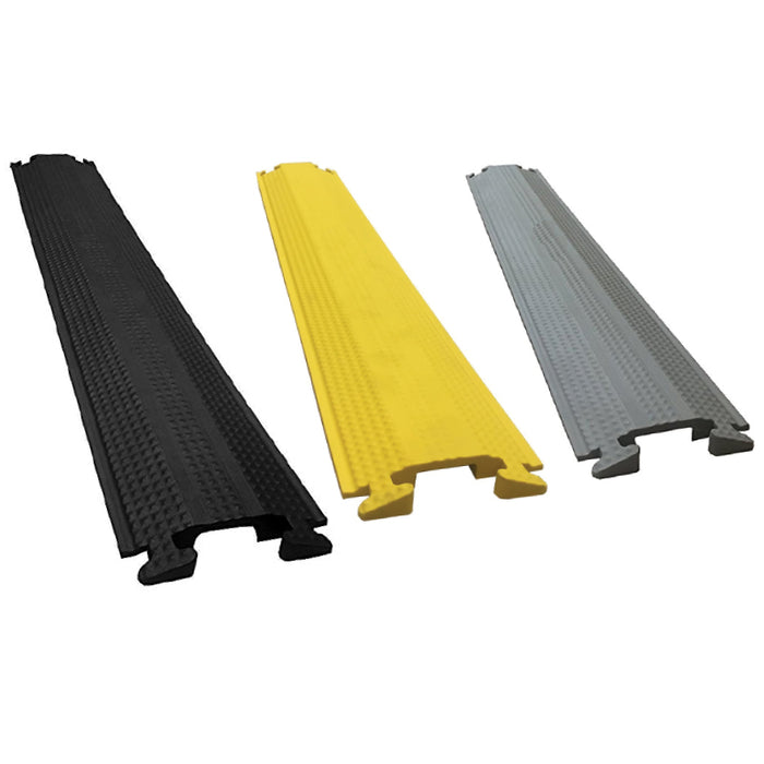 Kable Kontrol® Drop Over Floor Cord Cover 40" Long - 3 Channel - Black