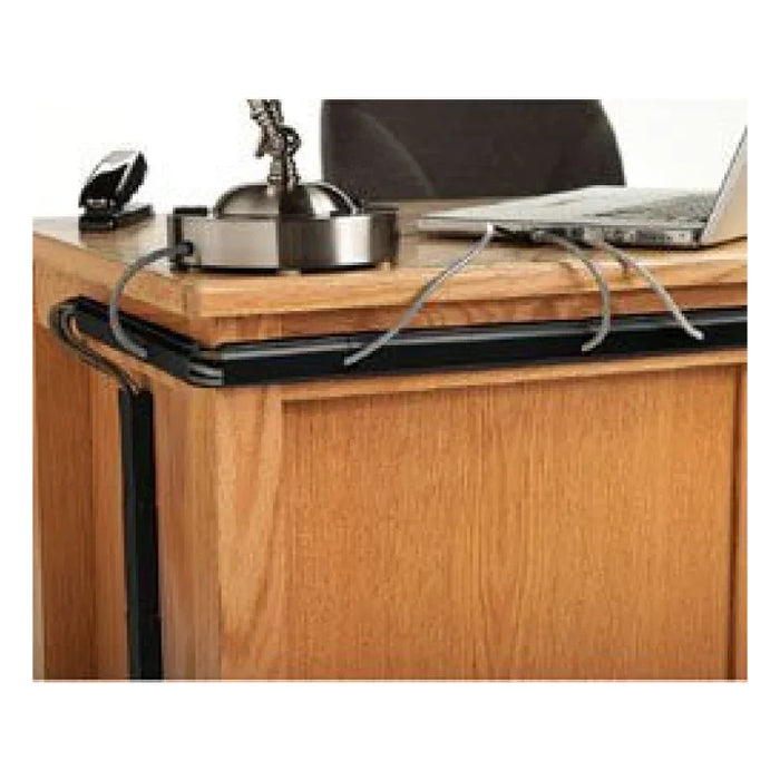 Kable Kontrol® J - Channel Desk / Wall Cable Raceway - 48" Long - Black