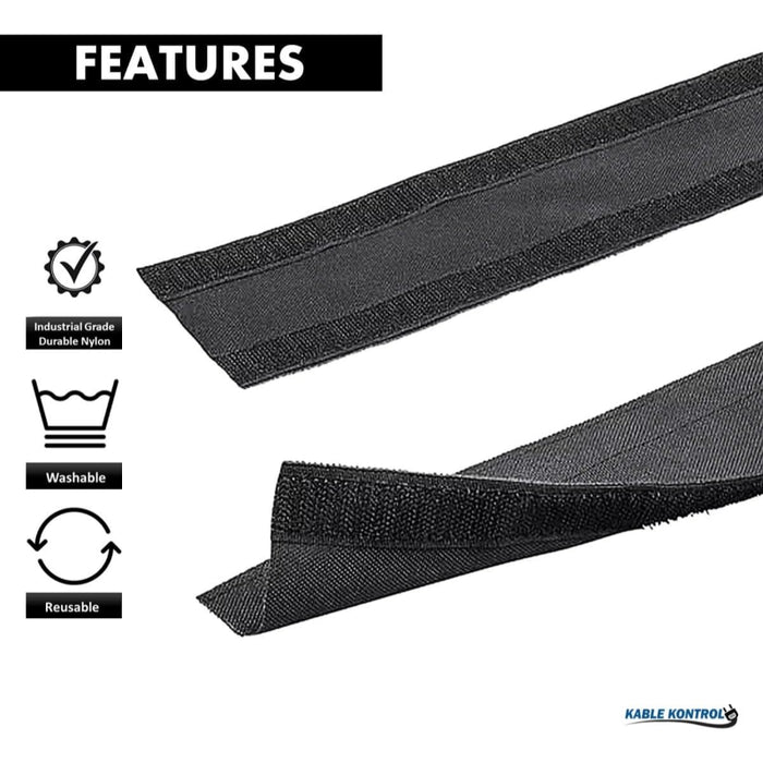 Kable Kontrol® Carpet Cord Cover - 4" Wide X 6" Long - Black
