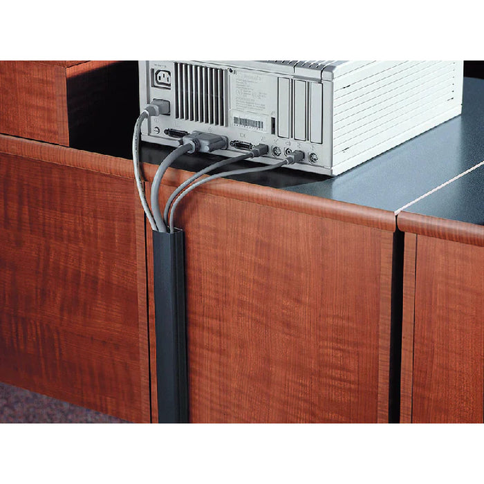 Kable Kontrol® Wall Cord Cover Cable Raceway - 3/4" H x 1-1/2" W x 96" L - Black